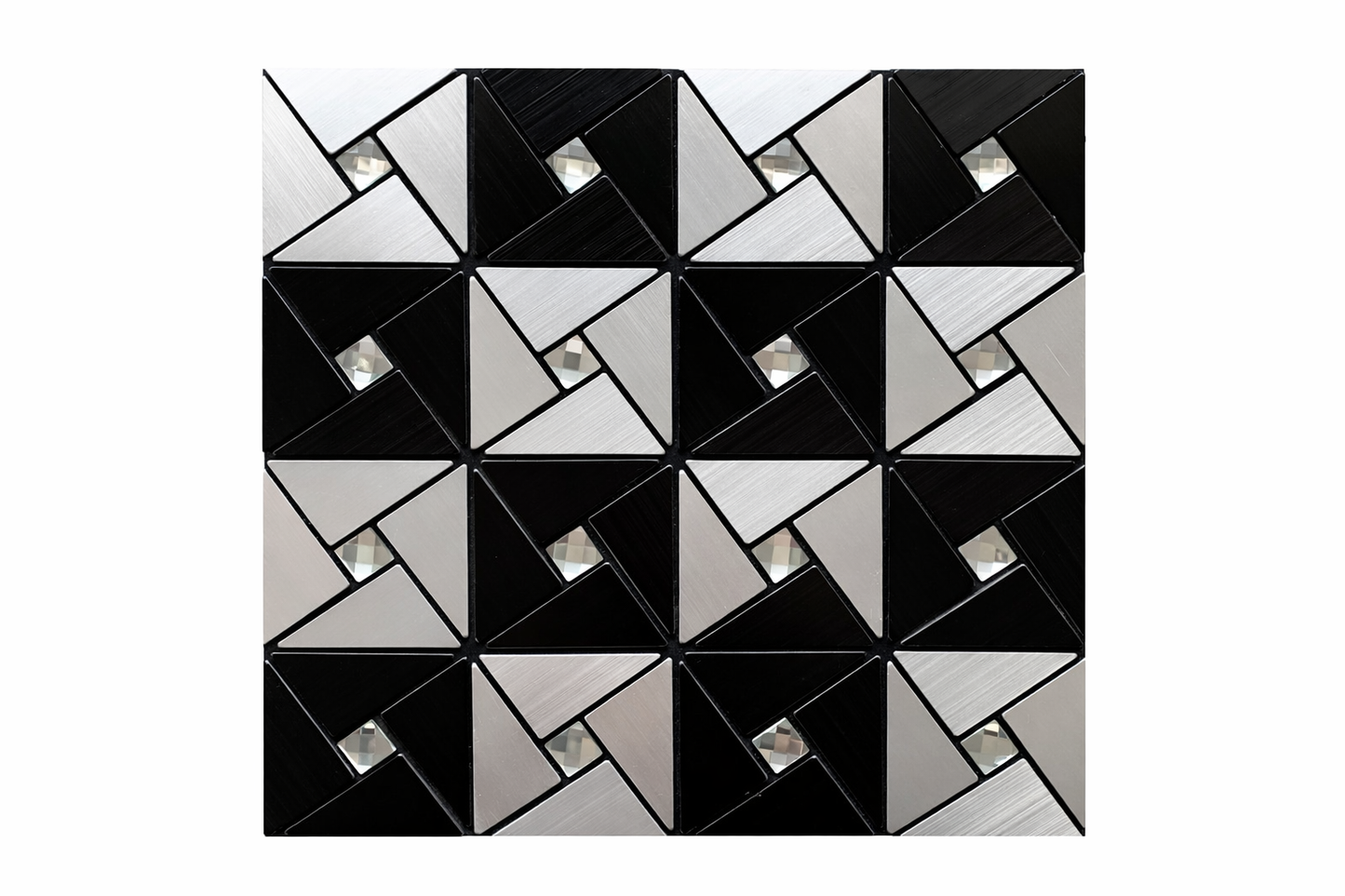 Mosaicos Autoadhesivos Aluminio 30cm x 30cm (Modelo 22)