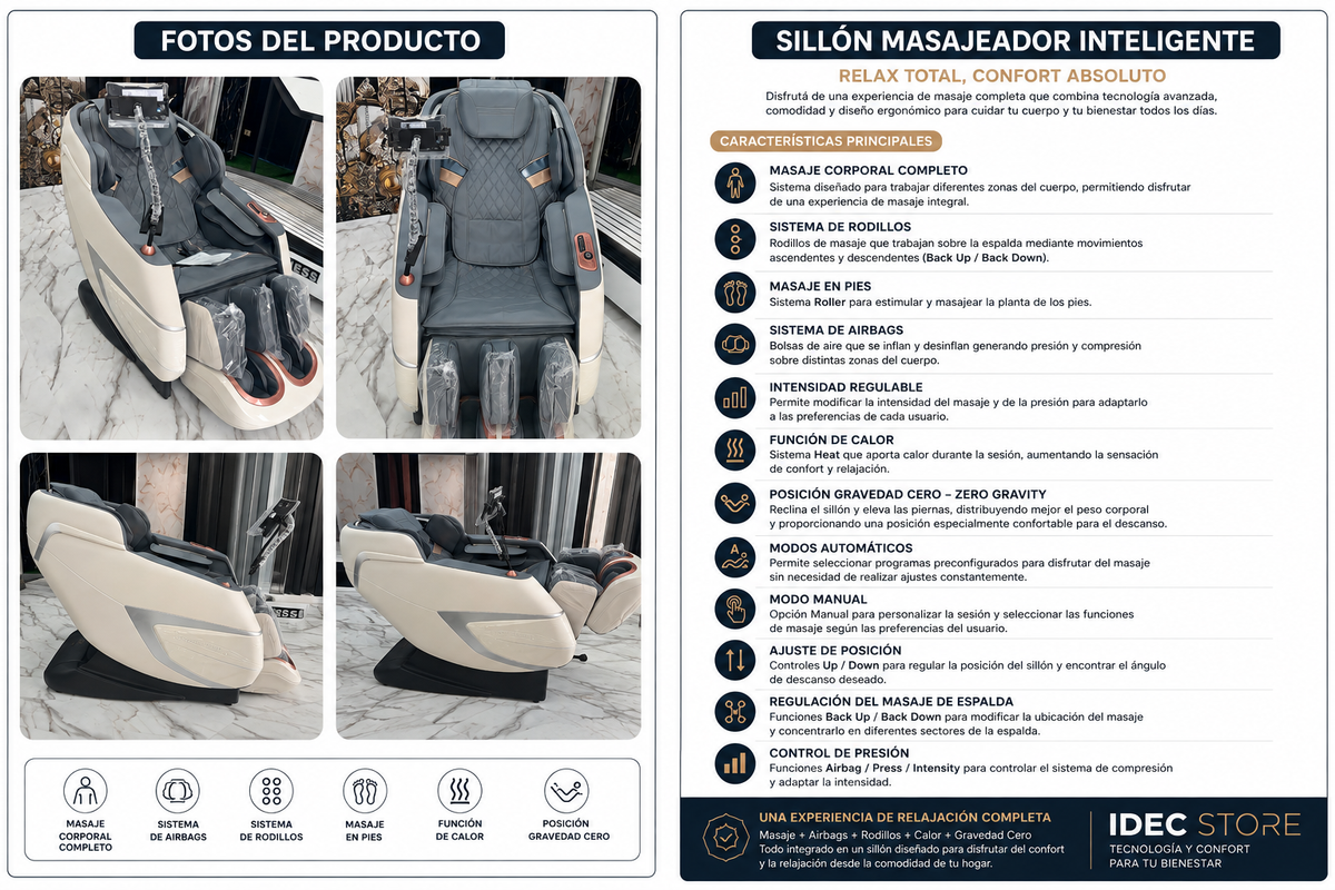 Sillón Masajeador Inteligente