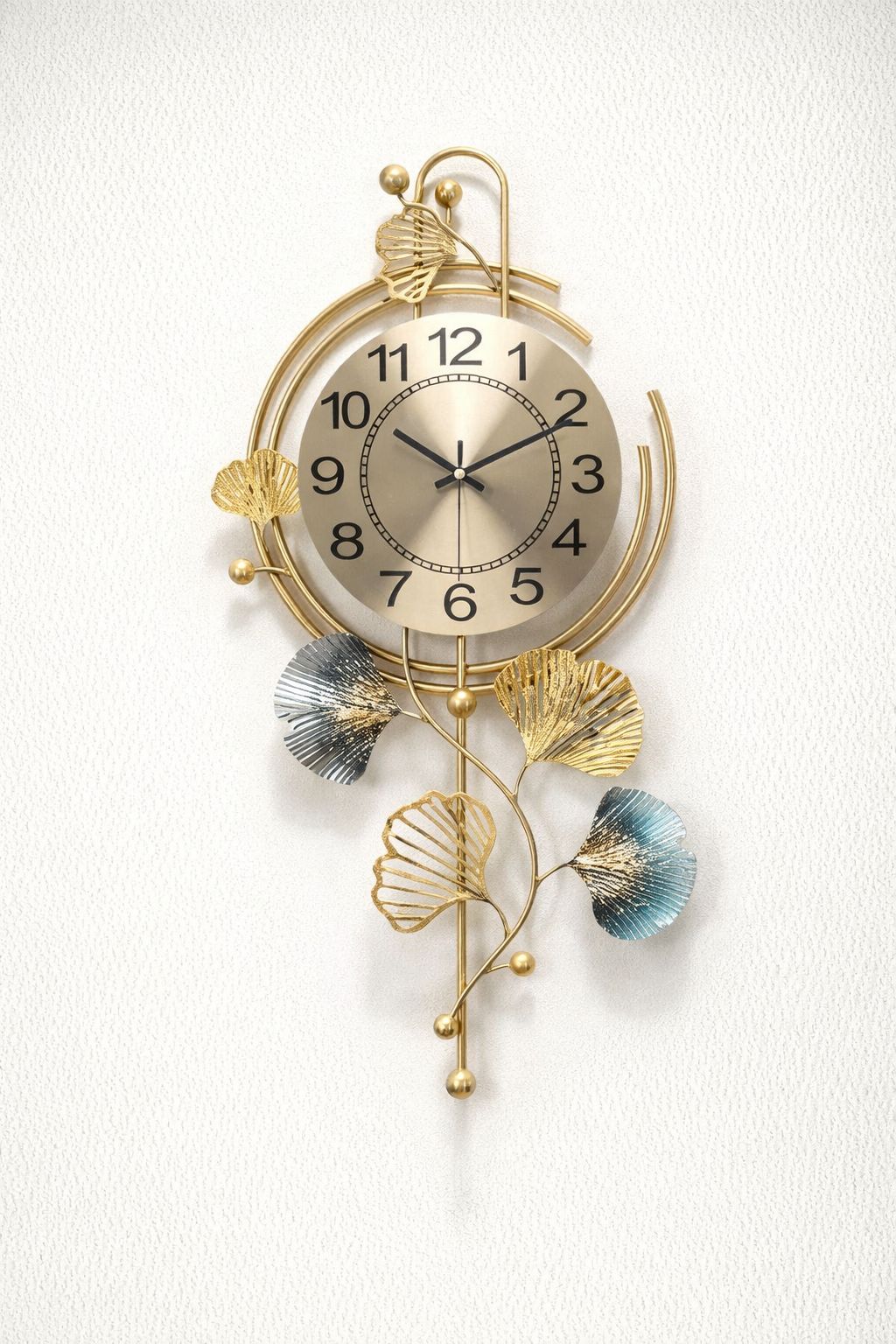 Reloj de pared en aluminio labrado
