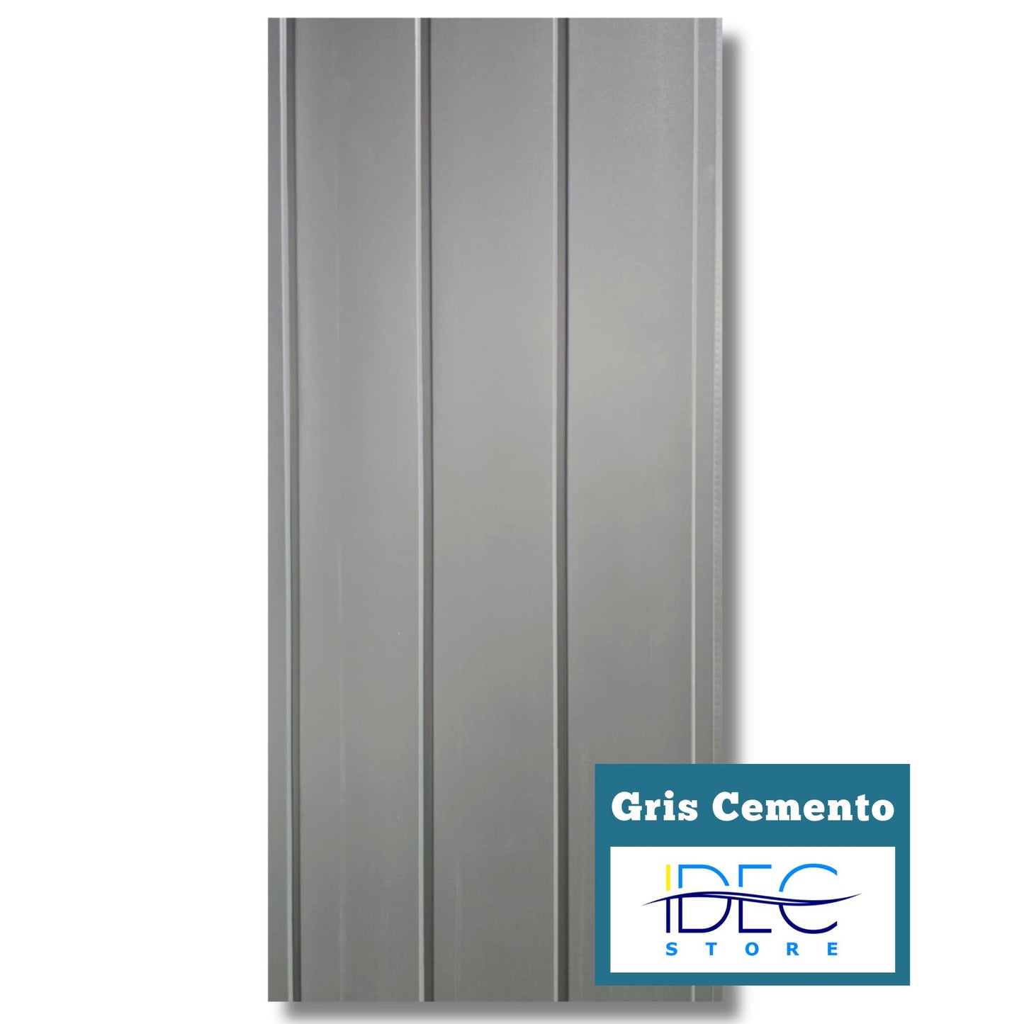 Revestimiento Metal Siding Exterior Interior (Gris Cemento)