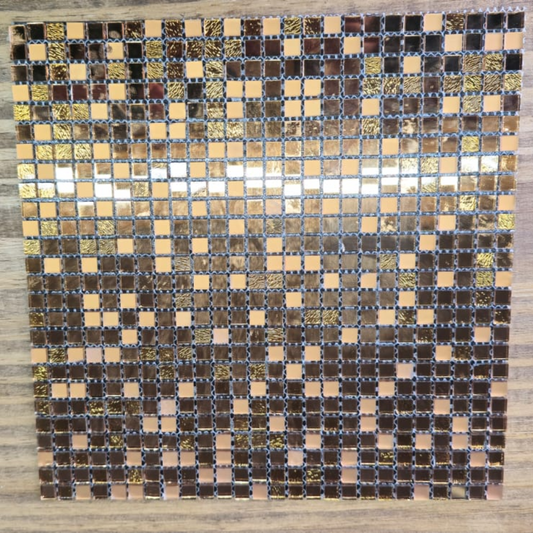 Mosaicos Adhesivos Aluminio 30 x 30 CM Vidrio 4