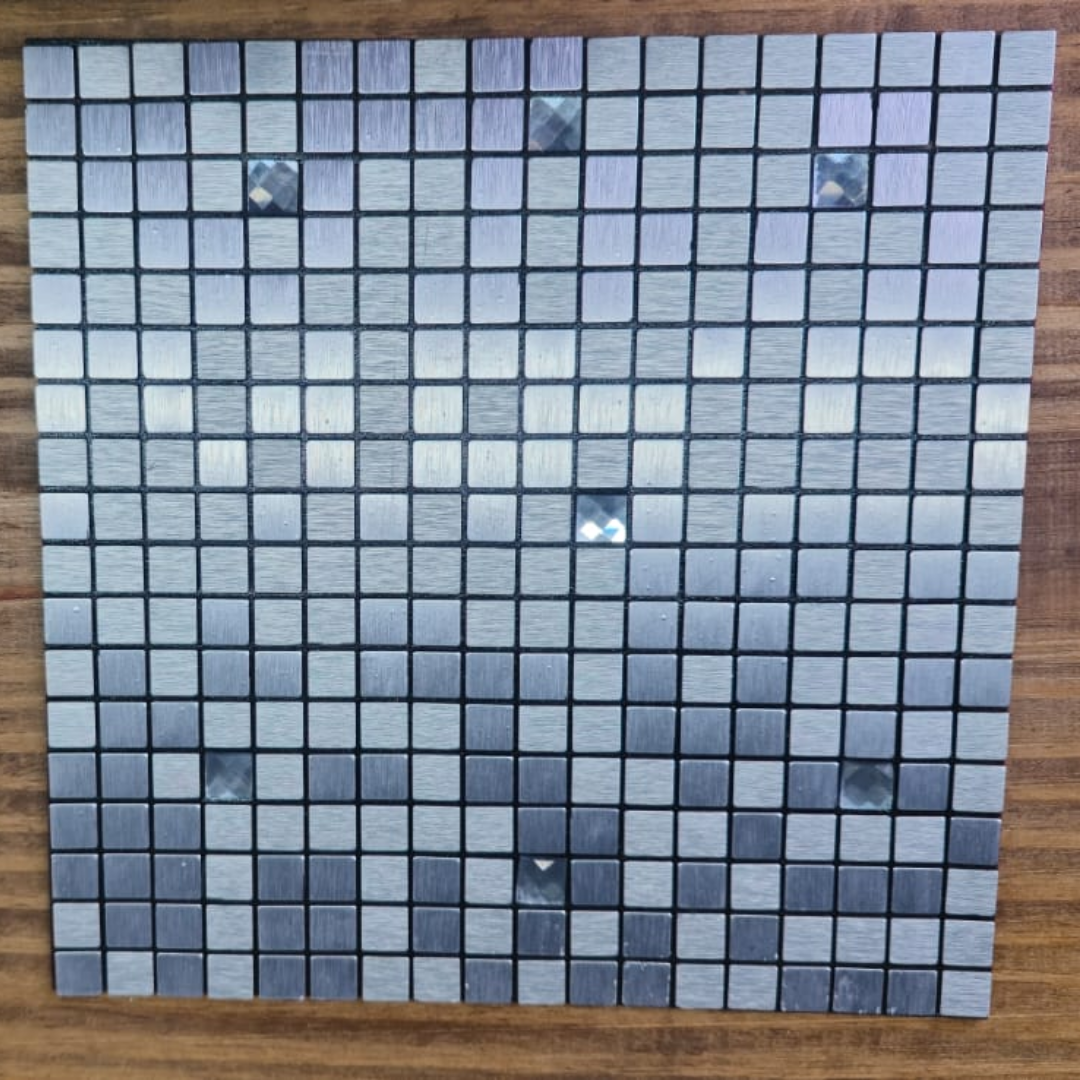 Mosaicos Autoadhesivos Aluminio 30cm x 30cm (Modelo 9)