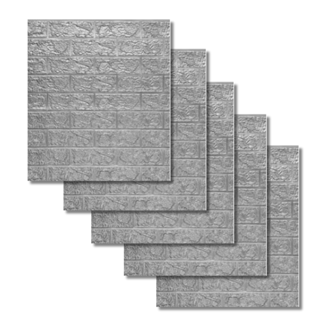 Placa Autoadhesiva 70x77 Gris (Unidad)