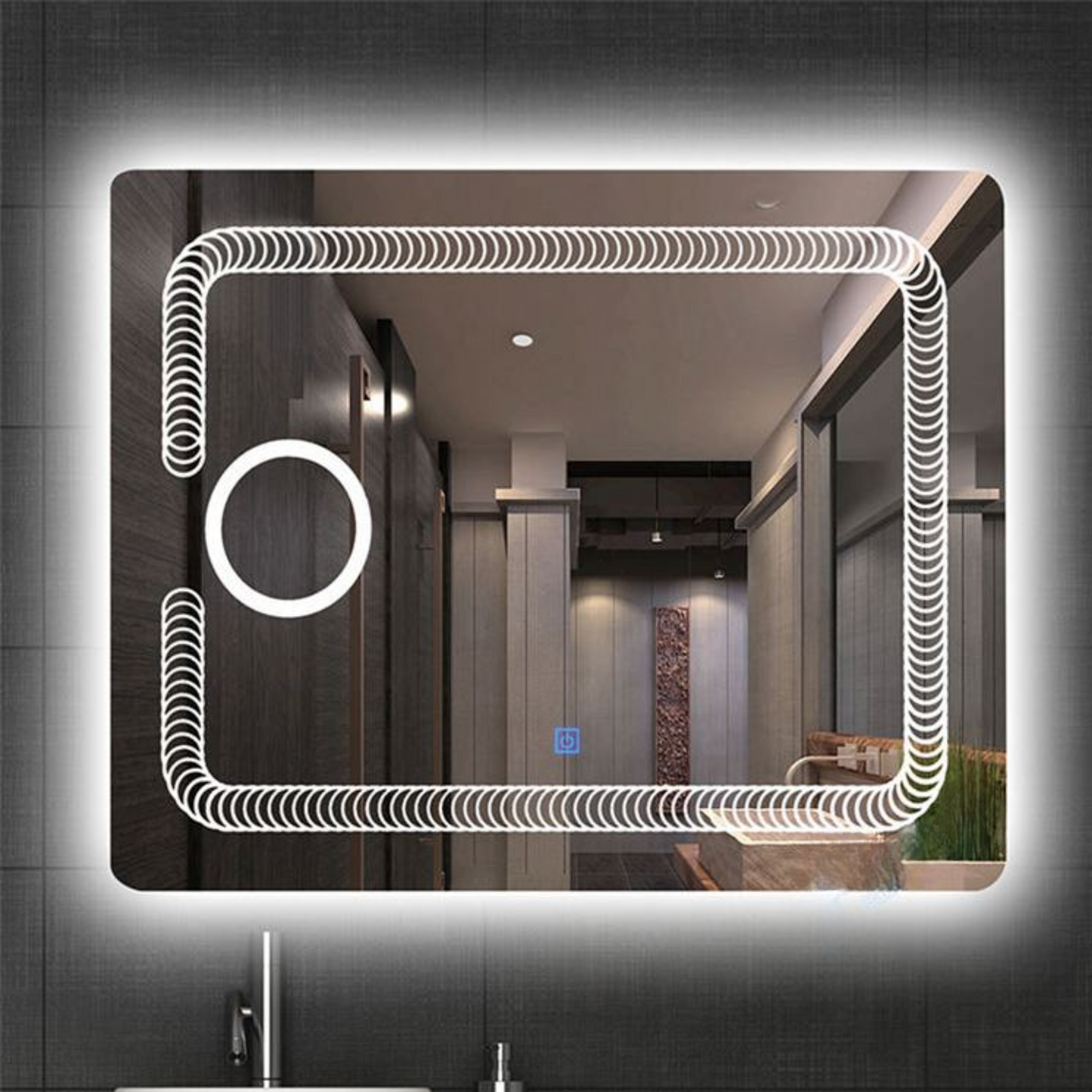 Espejo Inteligente LED (Modelo 1) - 80cm x 60cm