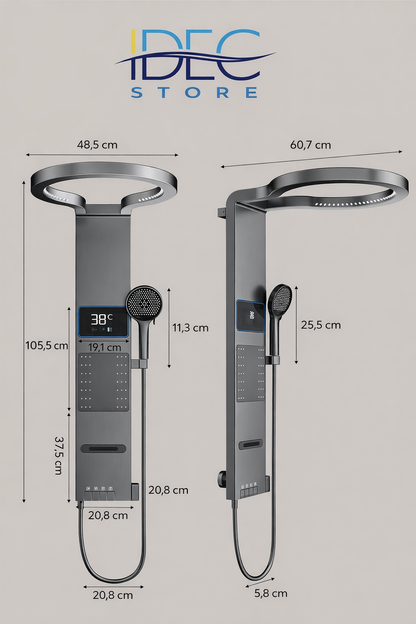 Columna de Ducha Multifunción Premium con Display Digital