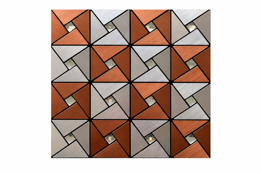 Mosaico 30x30 cm en aluminio – Diseño Decorativo Premium