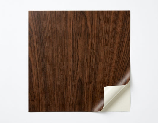 Papel Vinílico Autoadhesivo 0.60x10m Madera Oscura