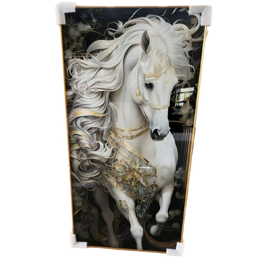 Cuadro Decorativo Caballo Luz LED 1.40 x 0.70
