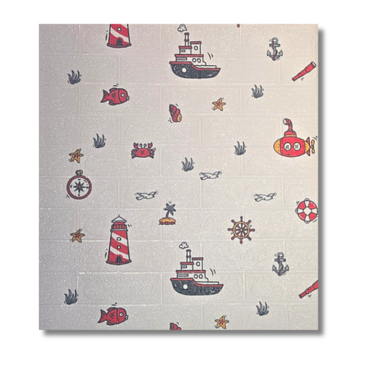 Placa Autoadhesiva 70x77 Modelo Infantil N°2