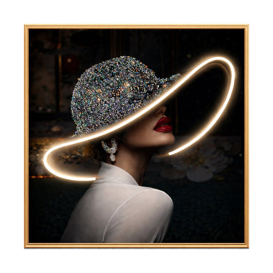 Cuadro decorativo con luz LED