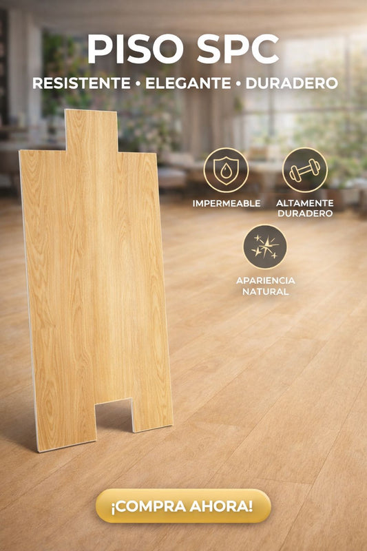 Piso SPC madera clara