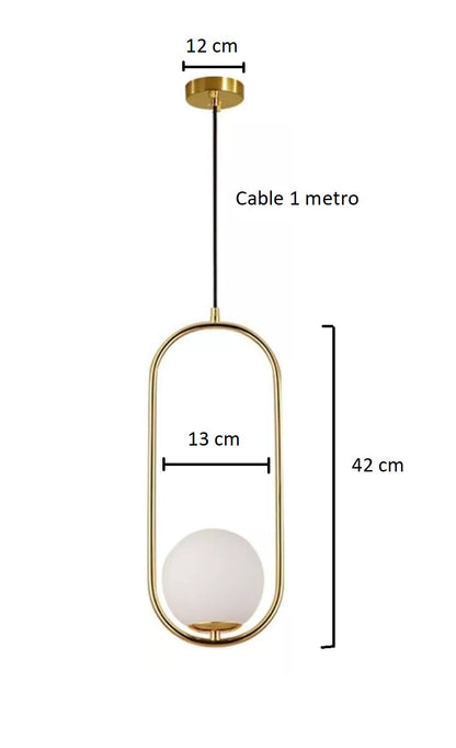 Lámparas versátiles en acero inoxidable con acabado dorado y negro.