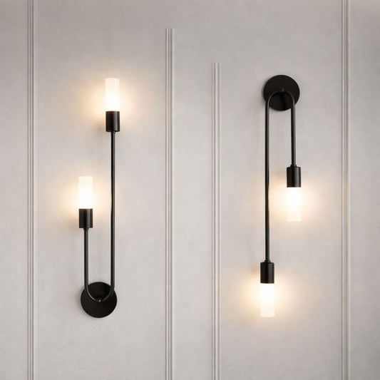 Aplique de pared moderno doble luz