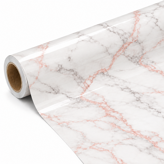Papel Vinílico Autoadhesivo 0.60x10m Mármol Salmon